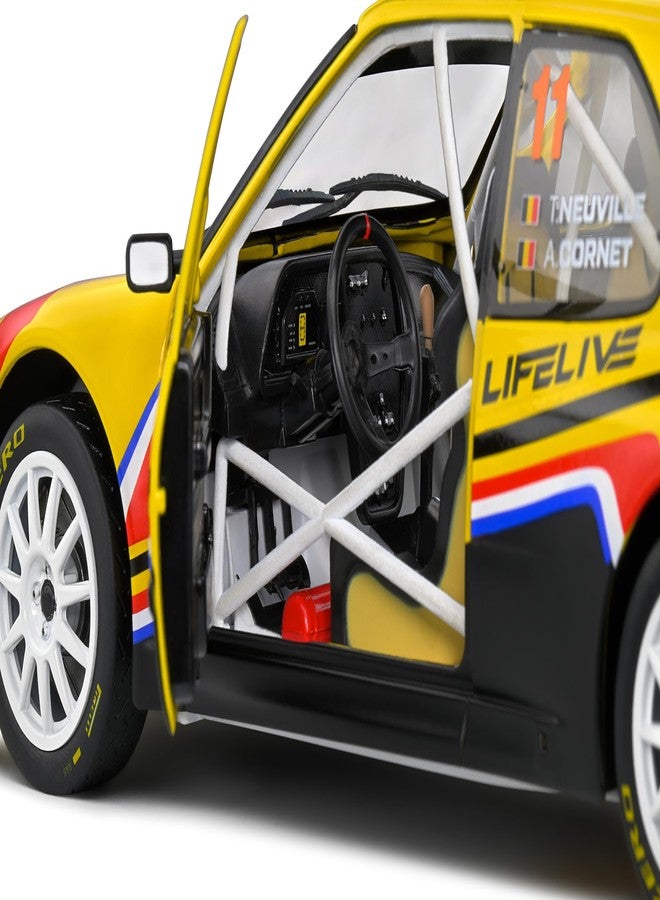 Solido 1:18 Peugeot 306 Maxi Yellow #2 T. Neuville/A. Cornet - Eifel Rallye Fest Edition - Image 3